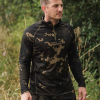 Korda Kool UPF Zip Jersey Dark Camo